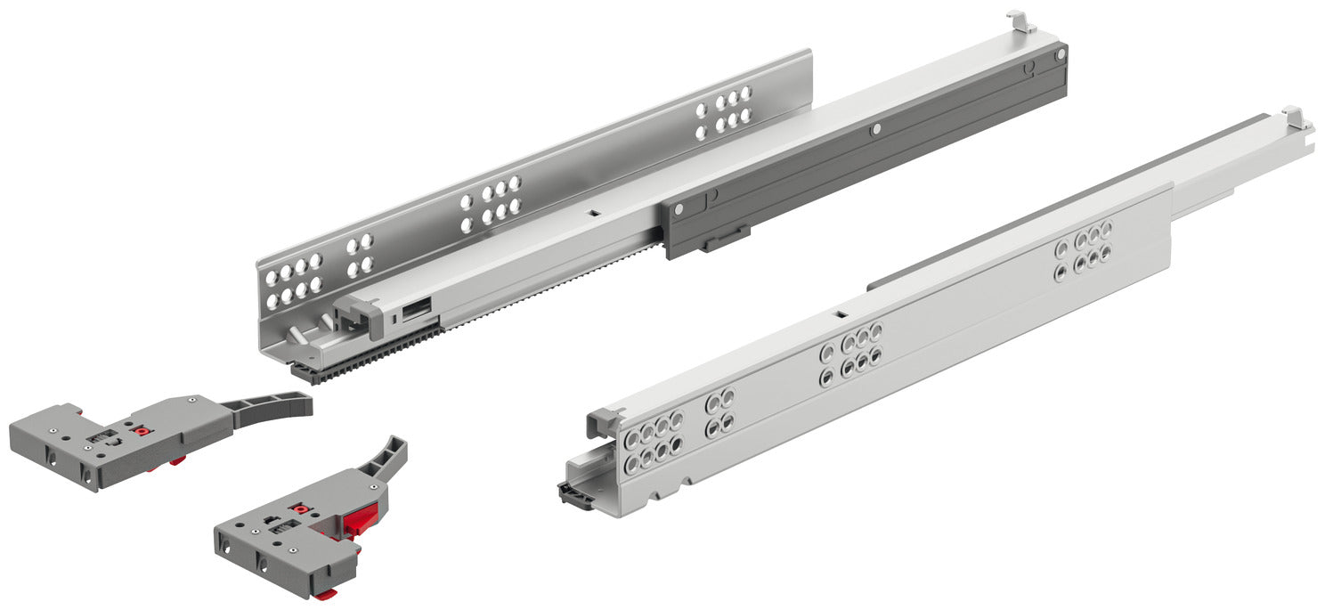 Hafele Matrix Concealed Drawer Runners, Full Extension, Load Capacity 30 kg,