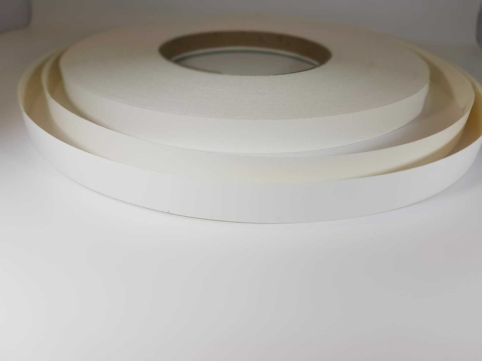 Edgebanding Tape Melamine WHITE TEXTURED Iron-on Edging Pre-Glued