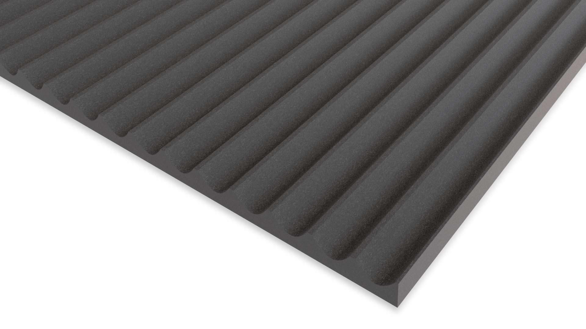 Fluted Black MDF