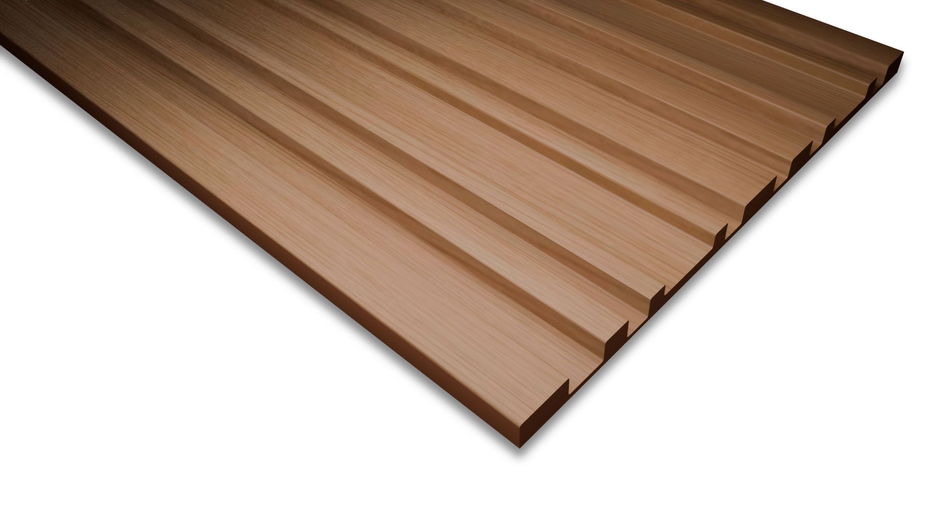 Alegro Angles - Fluted Solid Wood Panels 5mm + Base panel