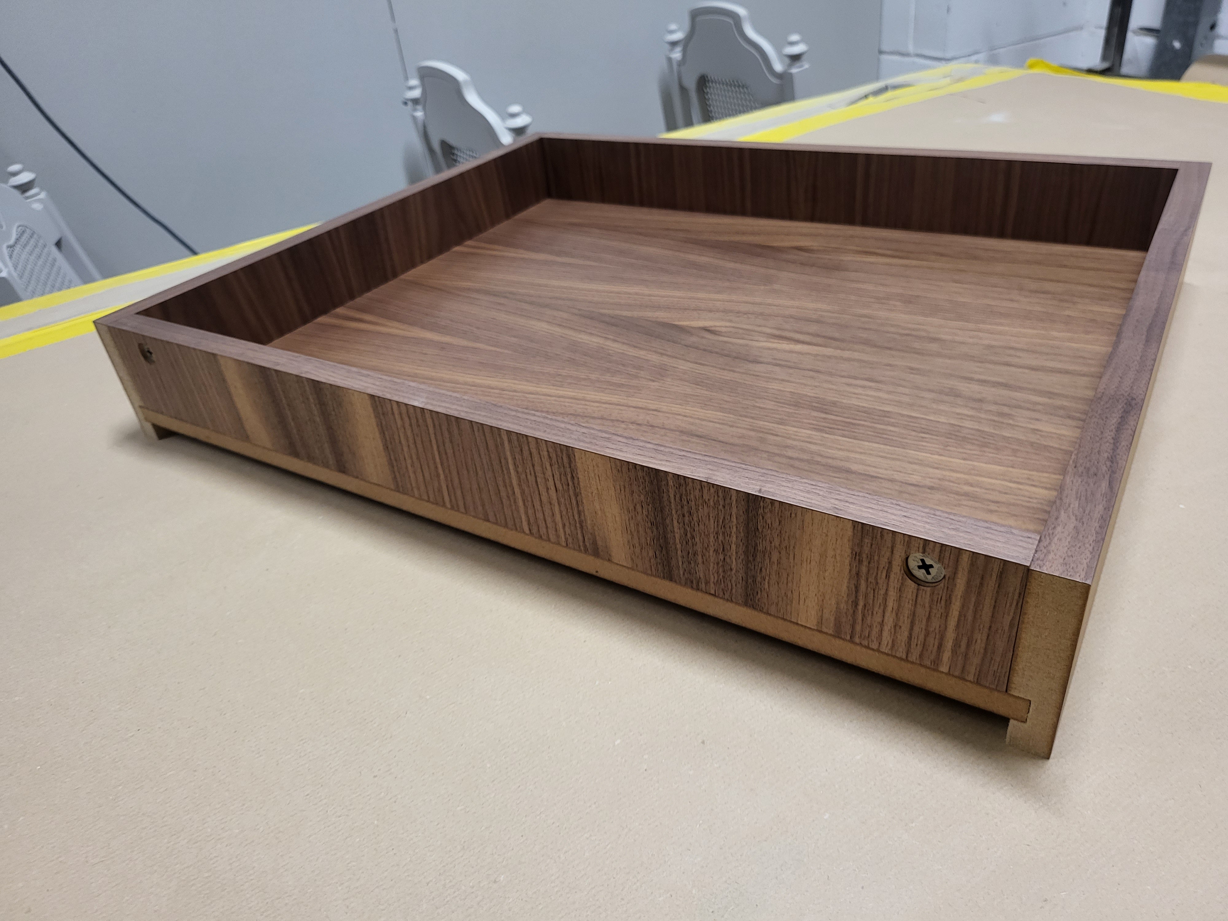 Walnut Veneered Drawer boxes