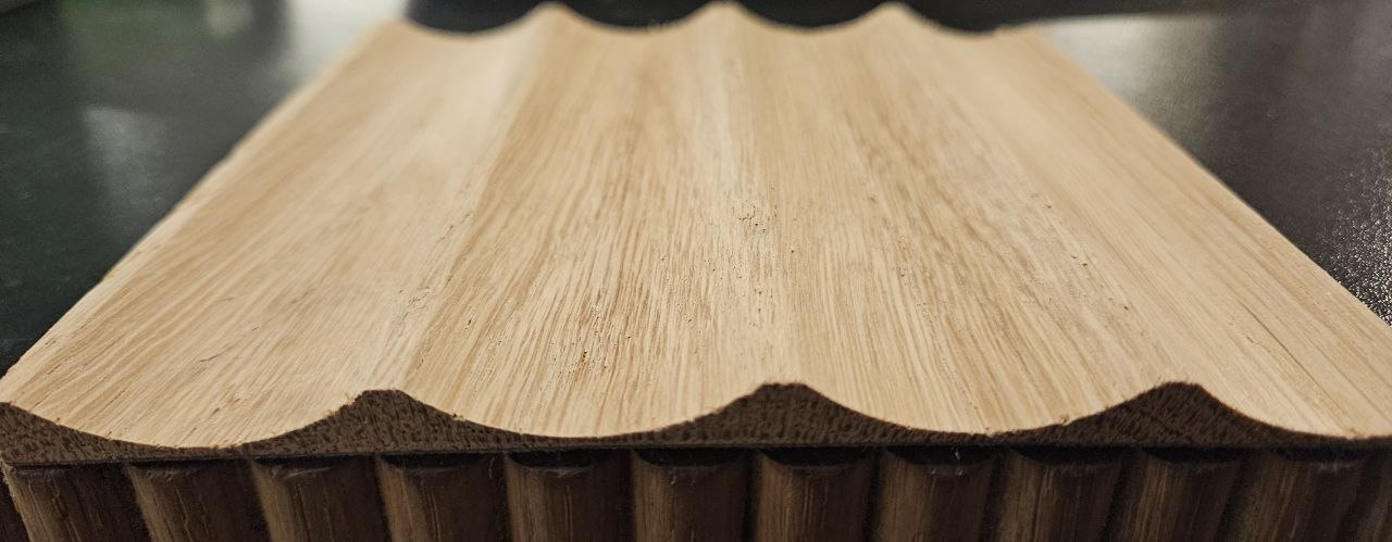 Fluted and Ribbed Solid Wood Panels Samples