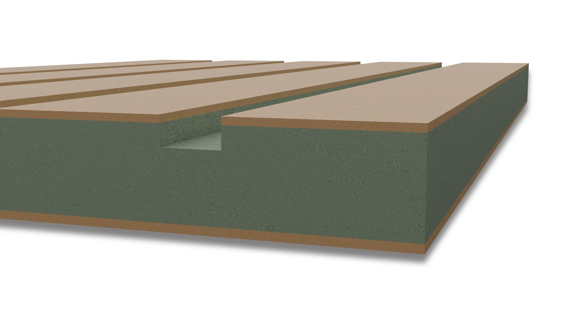 Fluted MDF Panels - Groove Width 30mm, Depth 10mm