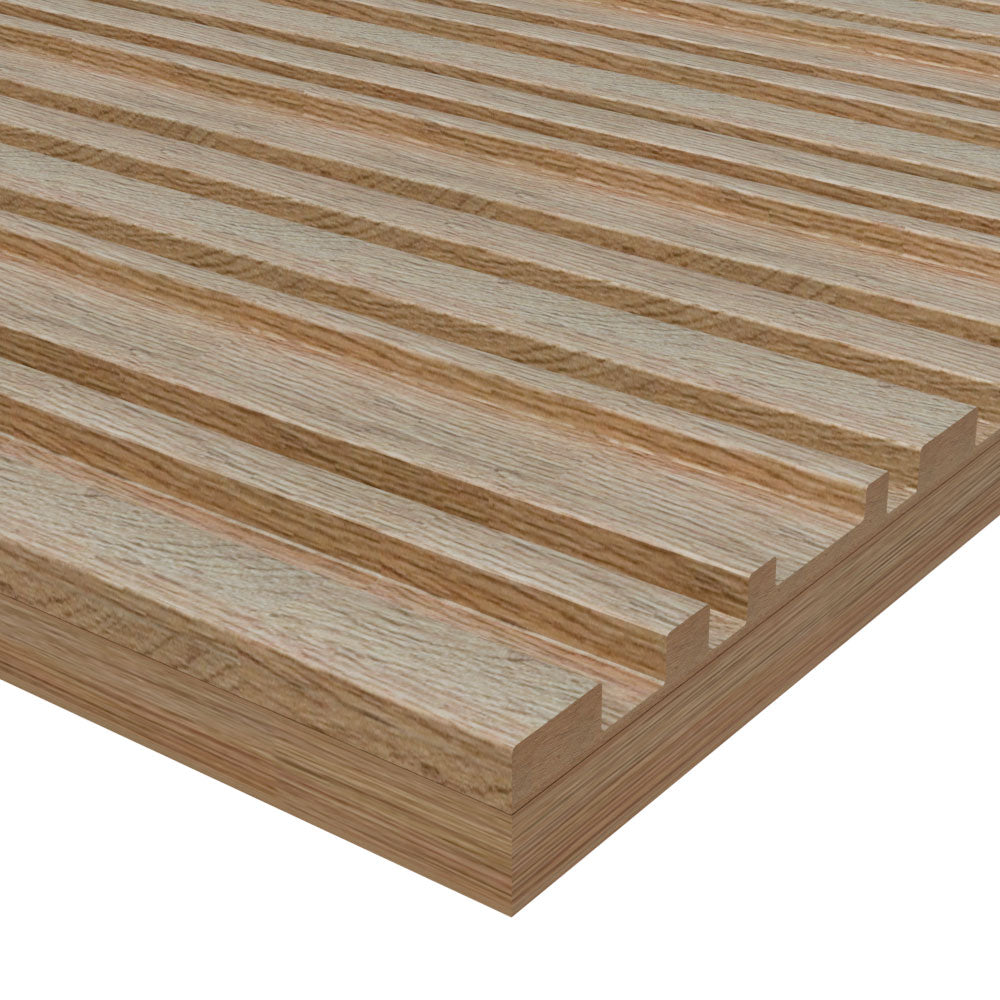 Alegro Angles - Fluted Solid Wood Panels 5mm + Base panel