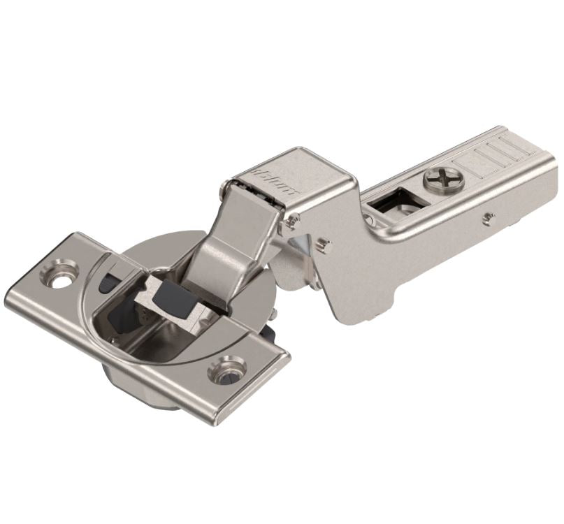 BLUM HINGE 110 DEG INSET WITH INTEGRATED BLUMOTION SCREW FIXING