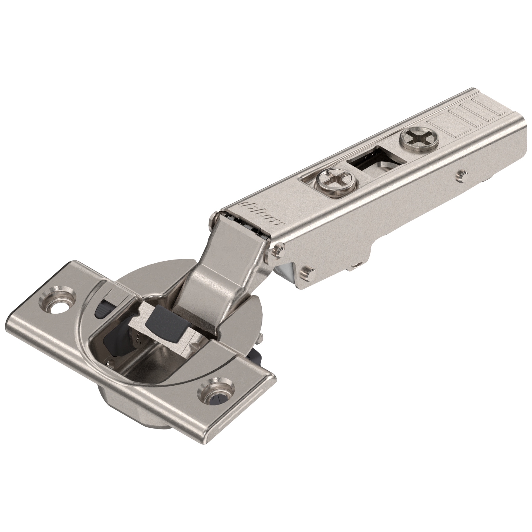 BLUM CLIP TOP HINGE 110DEG SPRUNG N.P OVERLAY WITH INTEGRATED BLUMOTION OVERLAY APPLICATION