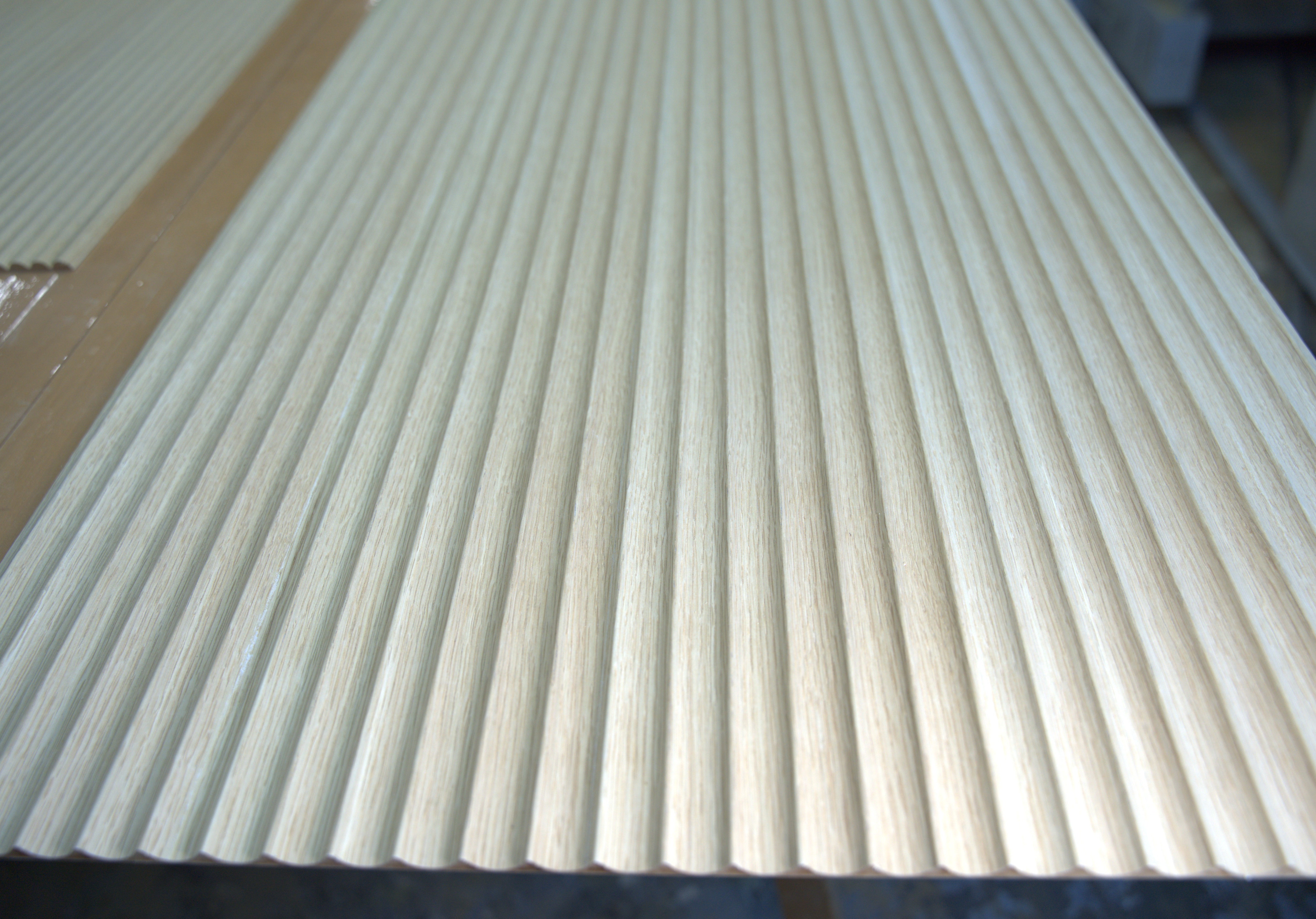 Legato Loops - 20mm Fluted Oak Veneered MDF Panels 5mm + Base panel