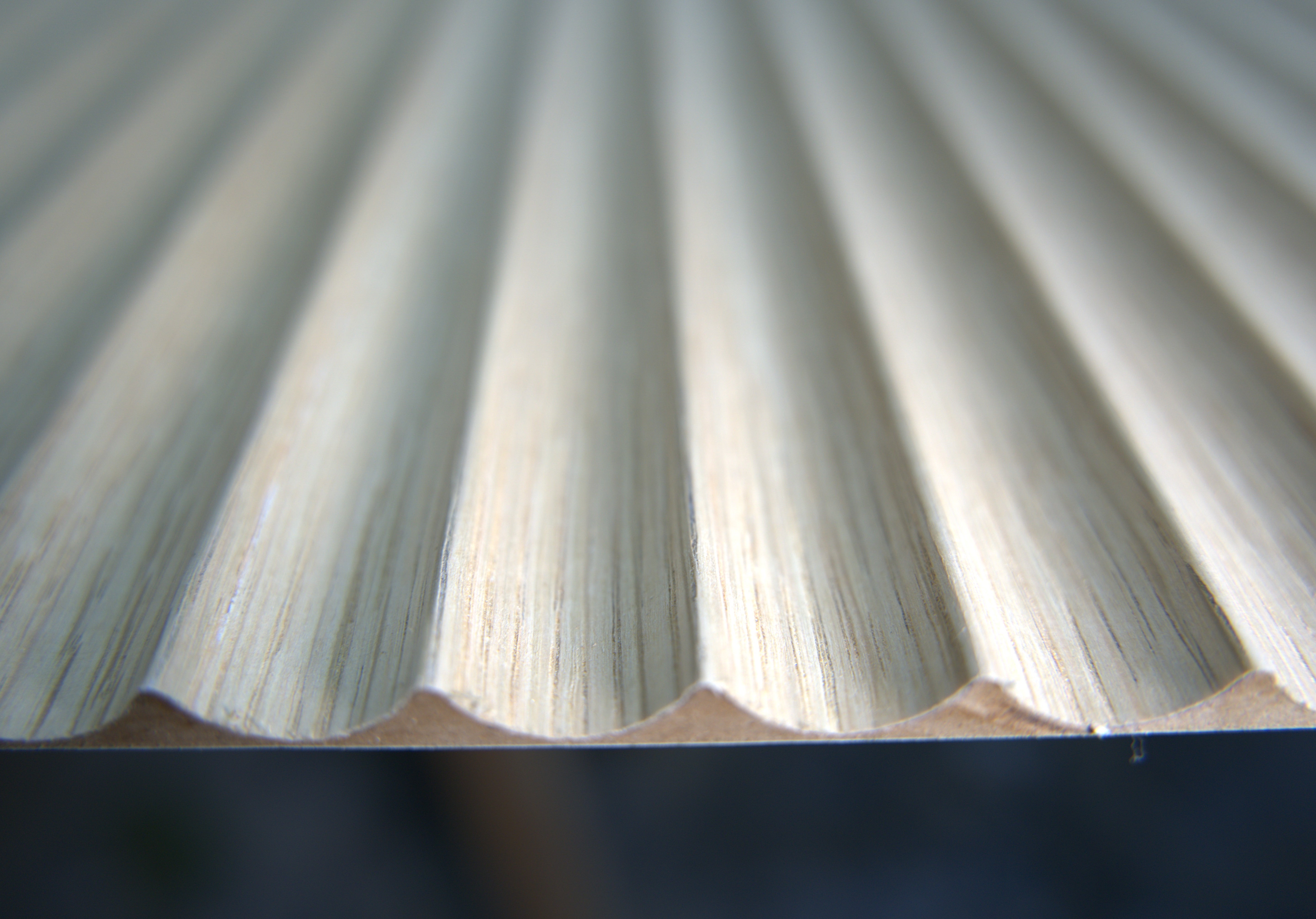 Legato Loops - 20mm Fluted Oak Veneered MDF Panels 5mm + Base panel