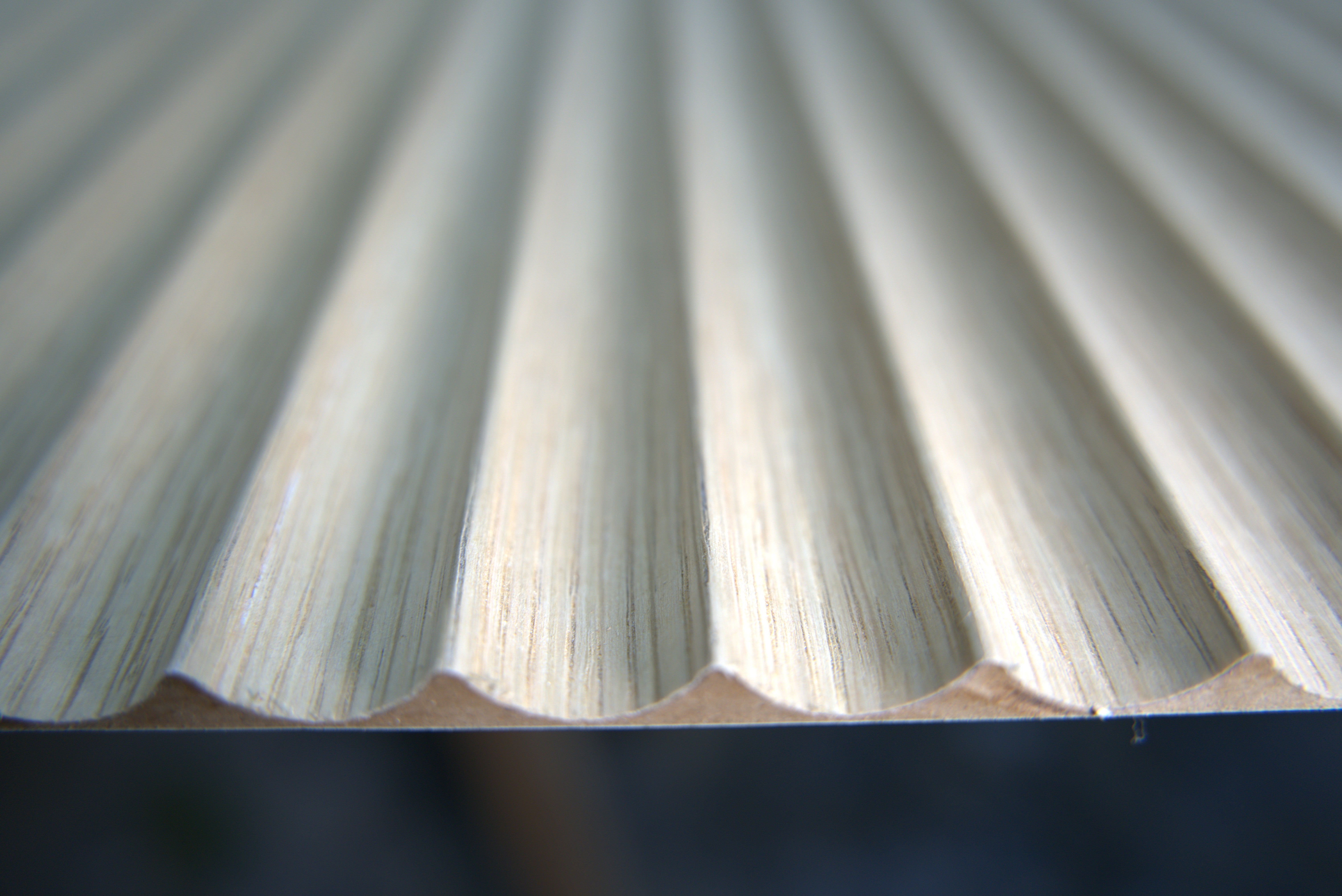 Legato Loops - 20mm Fluted Oak Veneered MDF Panels 5mm + Base panel