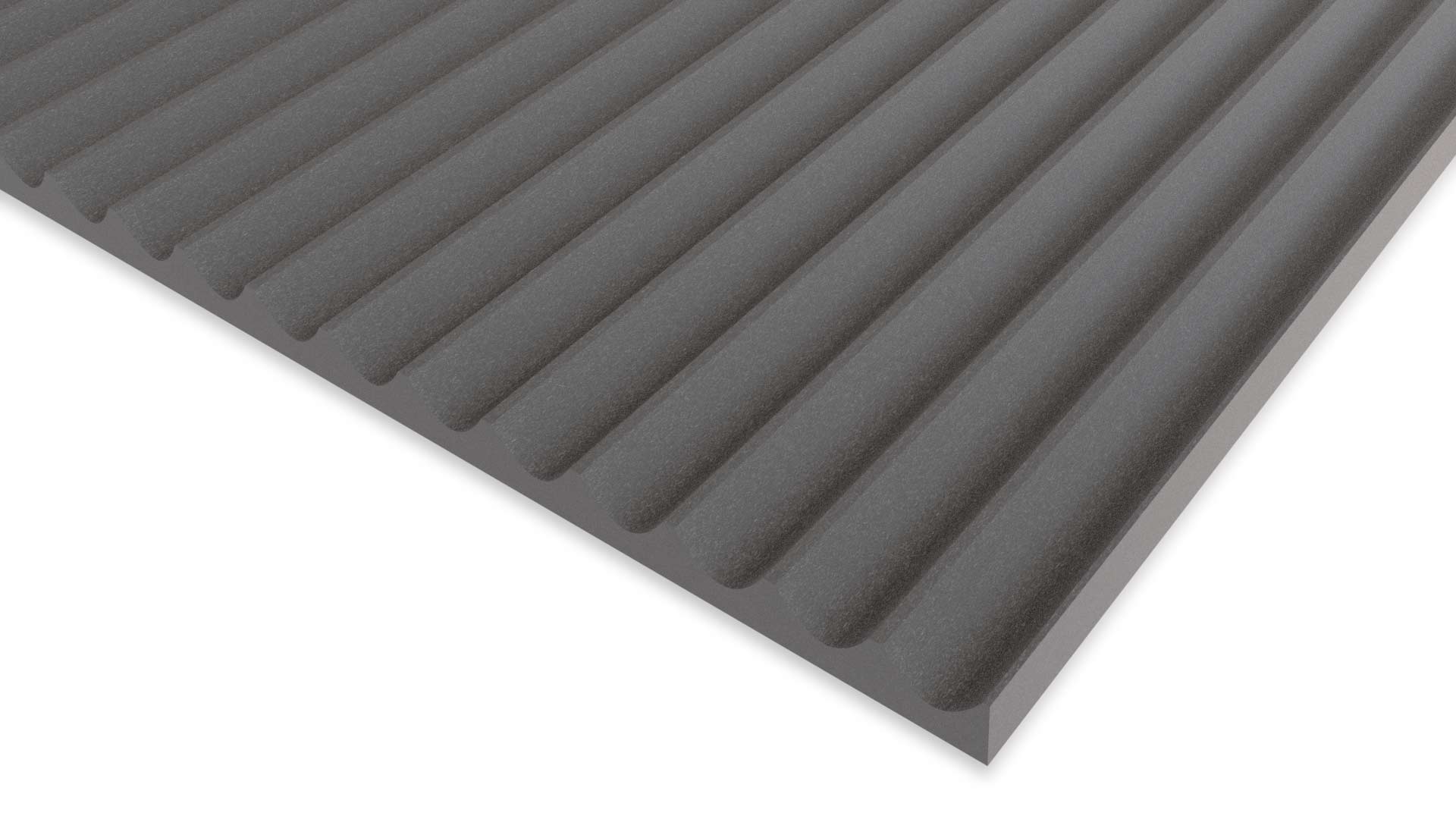 Fluted Black MDF Wall Panels 15mm Flutes