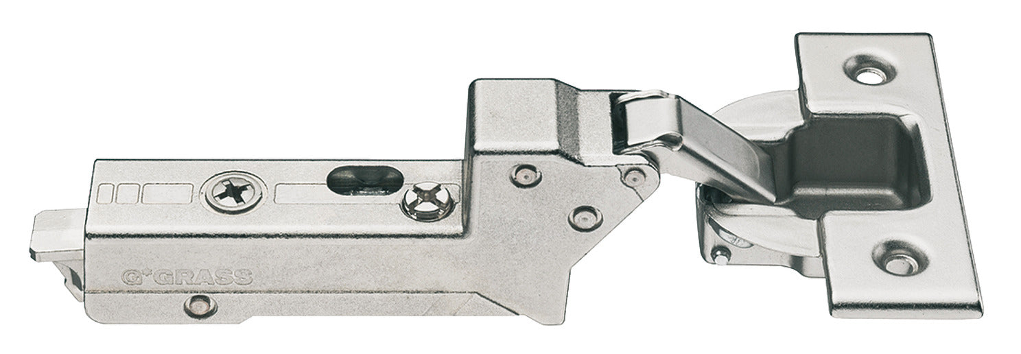 Tiomos Grass Hinge, 110° Standard, Inset Mounting, Impresso Fixing