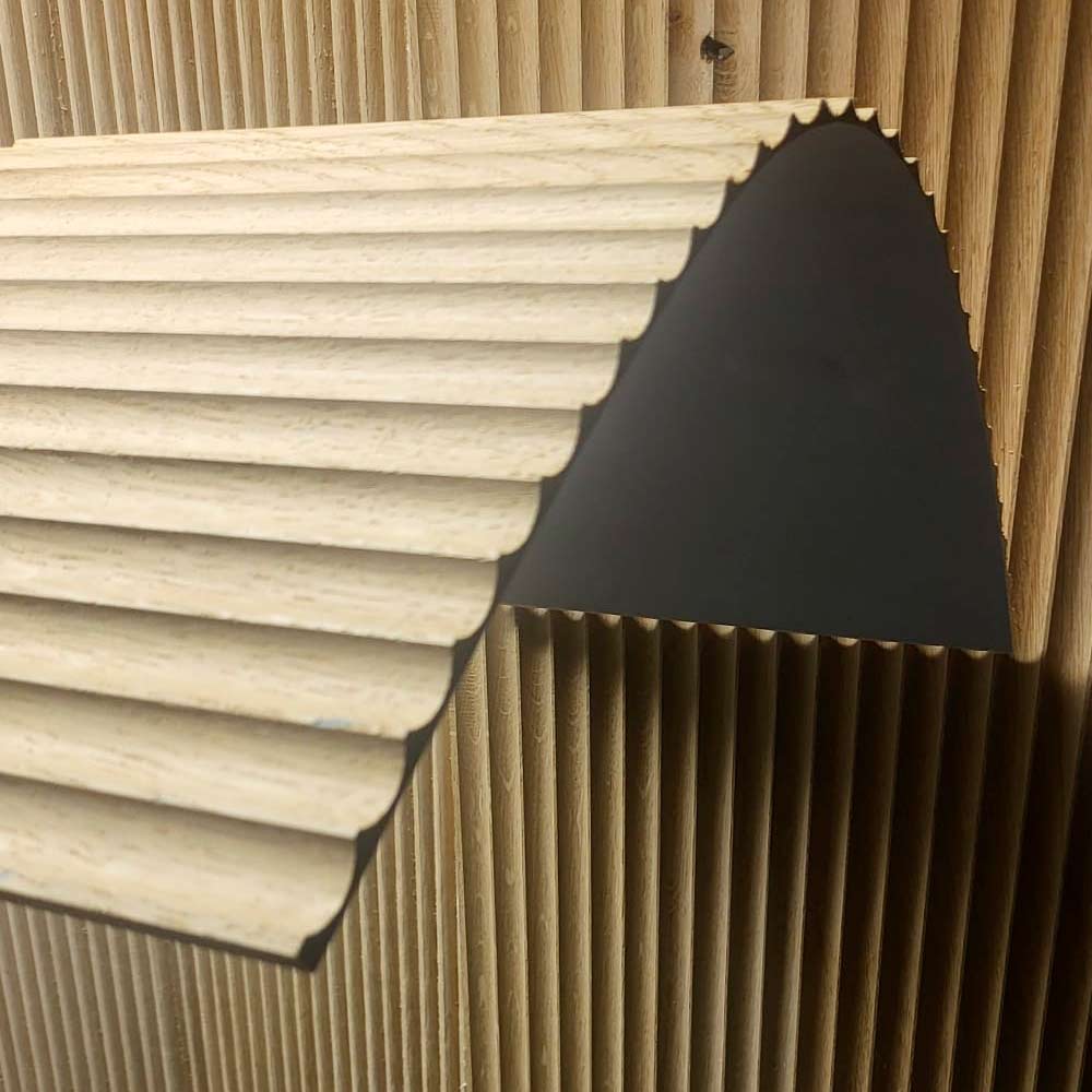 Legato Loops - Fluted Solid Wood Panels 5mm + Base panel