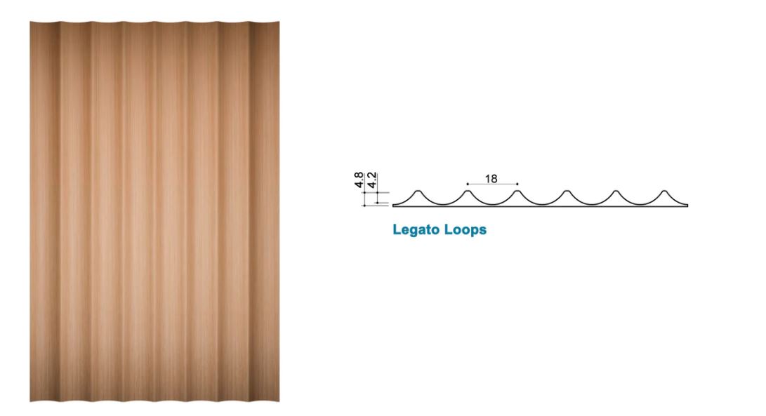 Legato Loops - Fluted Solid Wood Panels 5mm + Base panel