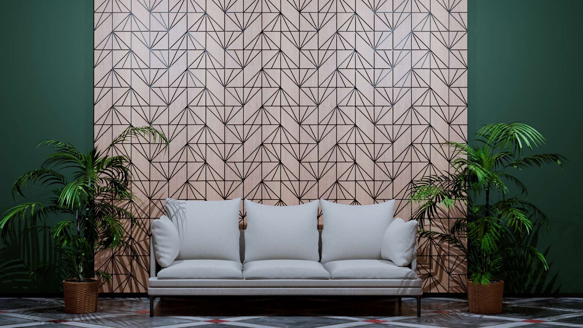 LoopLuxe Wood Veneer Wall Panel