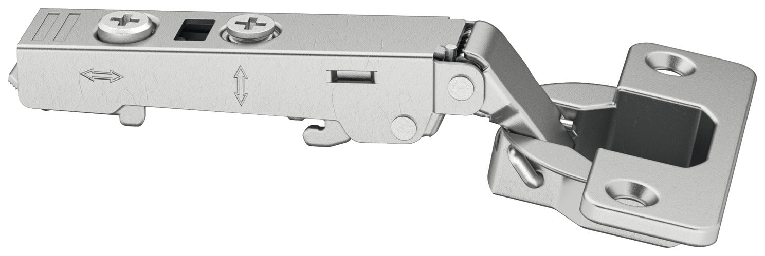 Metalla Hafele Hinge, 110°, Soft Close, Full Overlay, Screw fixing, Click on Arm