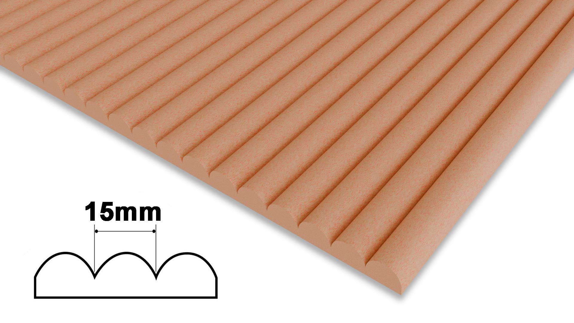 Flexible Ribbed Fire Rated MDF Panels