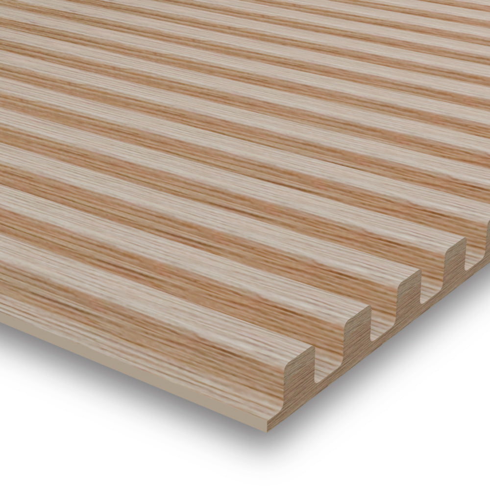 Staccato Squares - Fluted Solid Wood Panels 5mm + Base panel