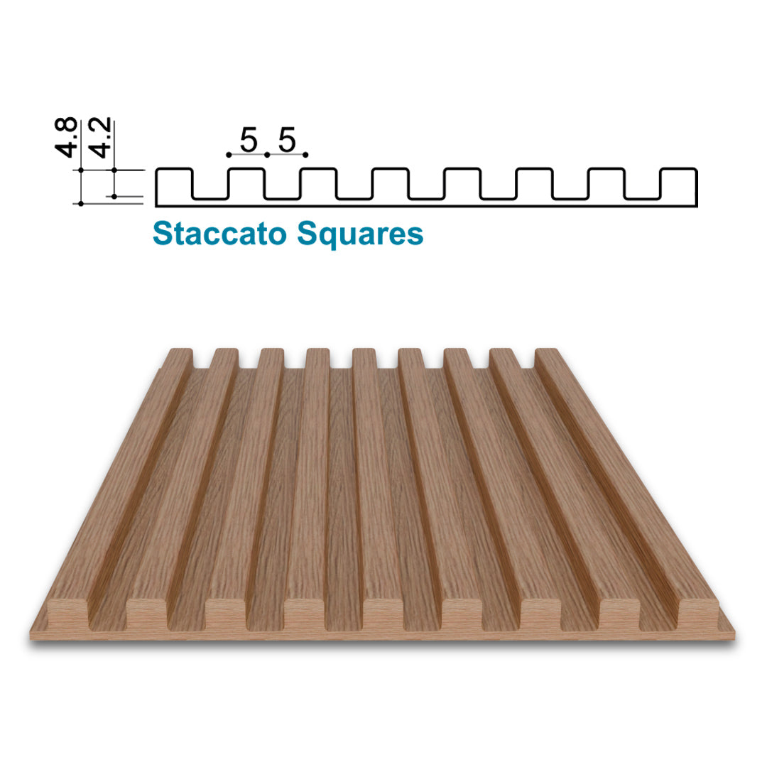 Fluted Solid Wood Panels Samples