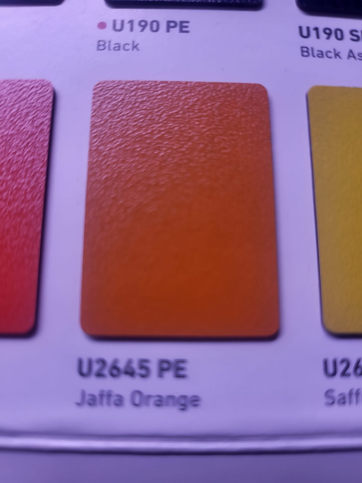 Edging Swiss Krono U2645 PE MFC 1mm Jaffa Orange ABS