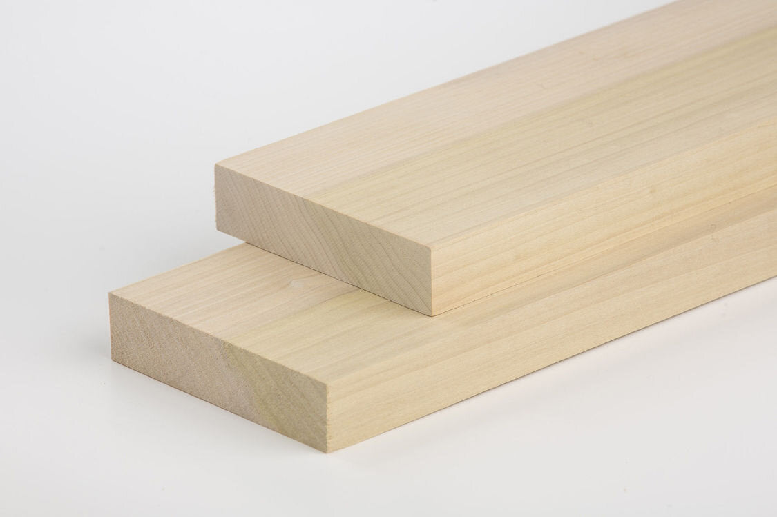Tulipwood / Poplar Machined Square Solid Planks