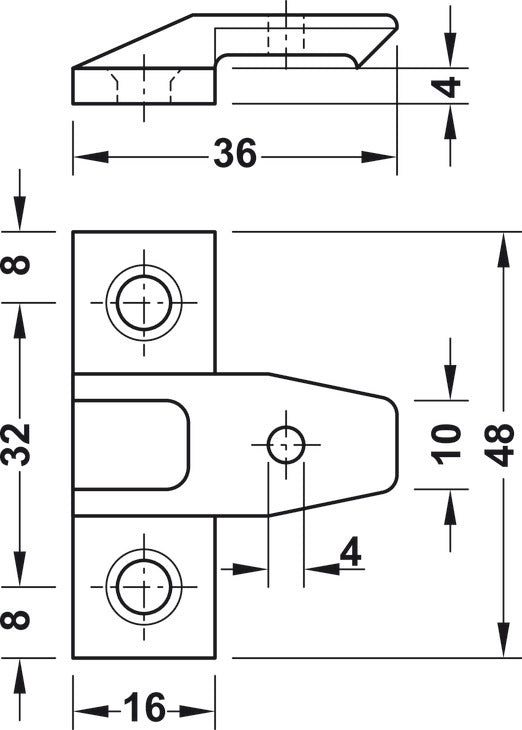 Push-Fit Fasteners Set, Surface Mounted, Keku AS