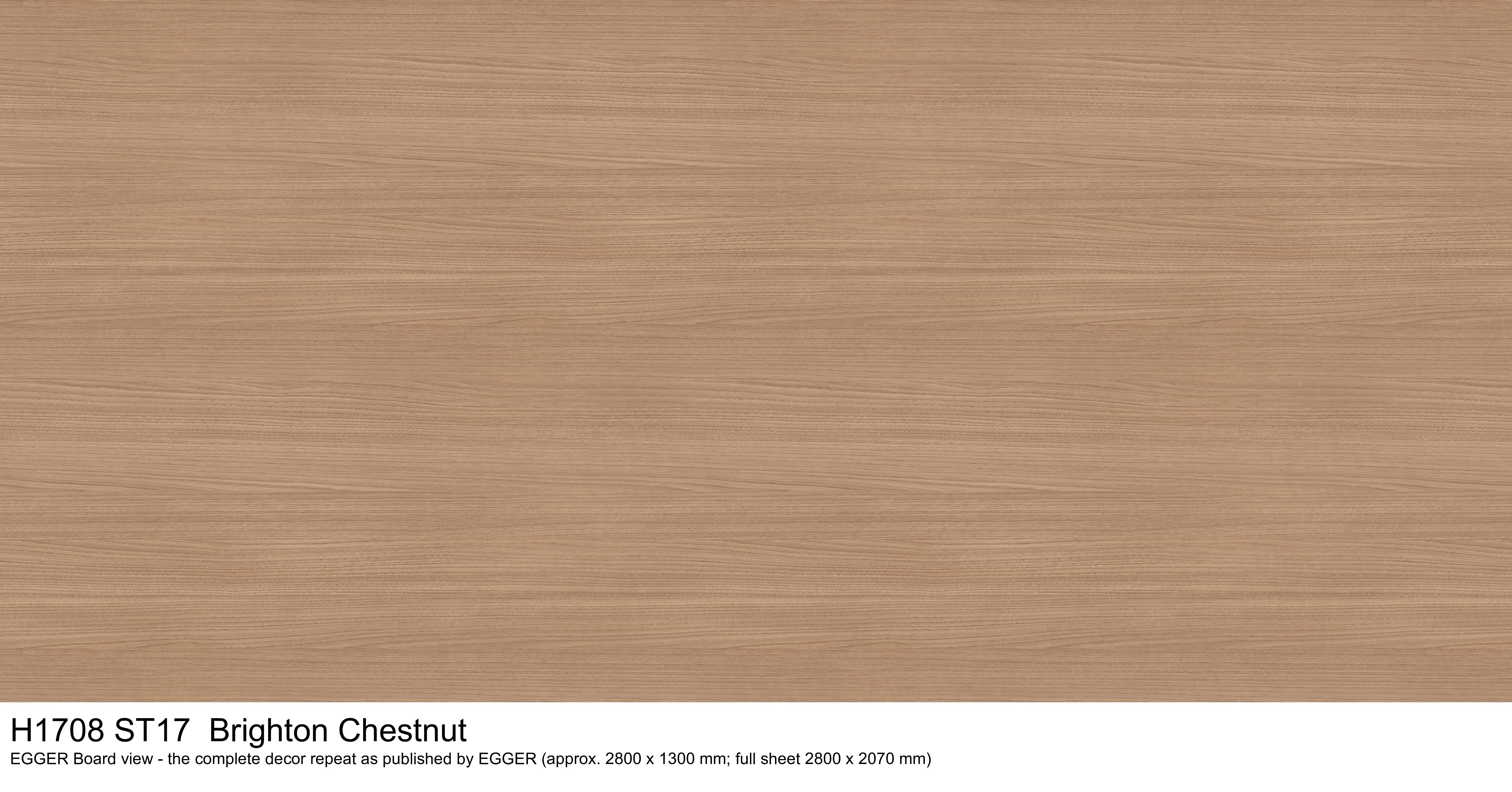 H1708 ST17 Brighton Chestnut - EGGER Board view, complete decor repeat