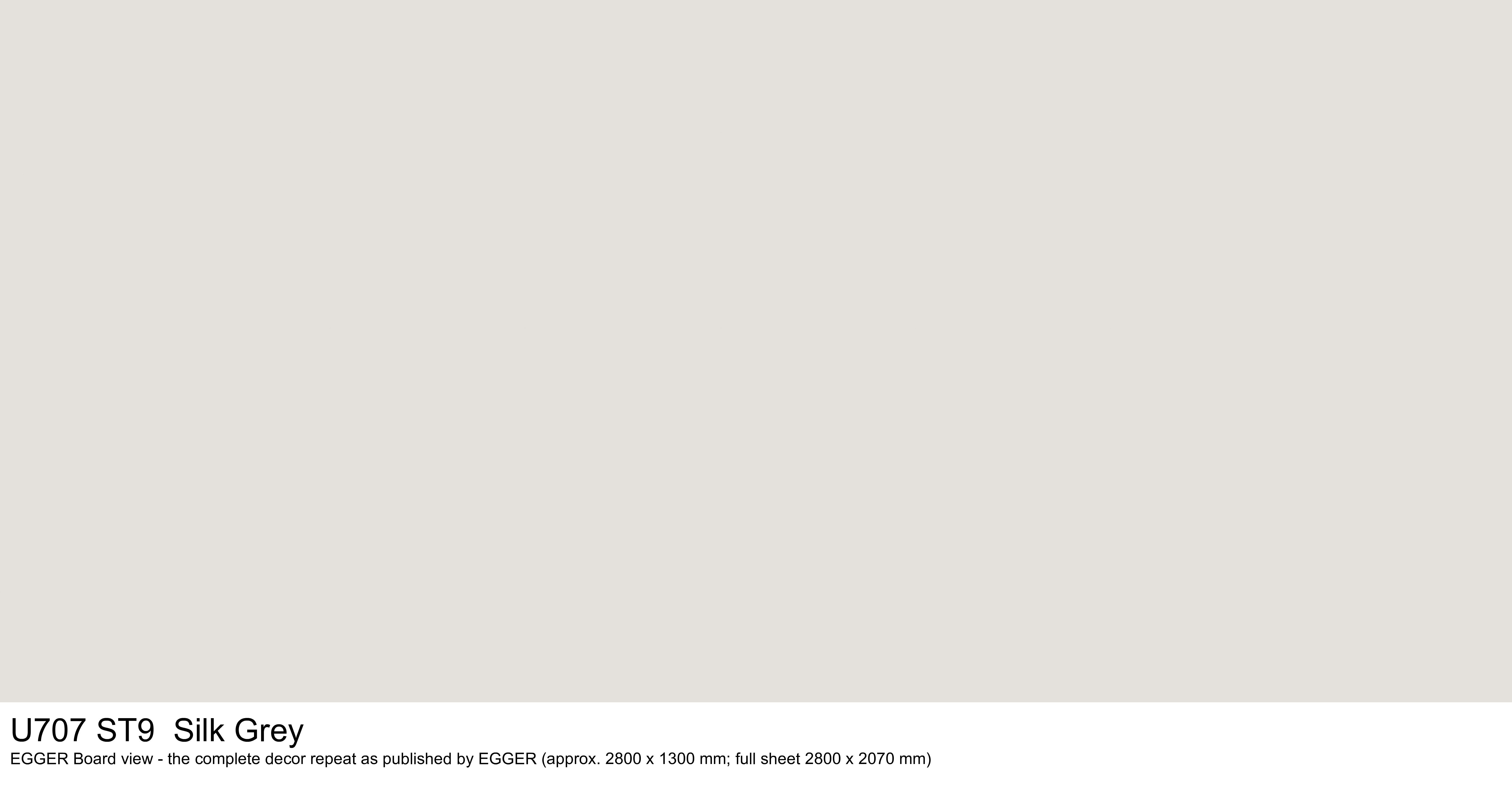 U707 ST9 Silk Grey - EGGER Board view, complete decor repeat
