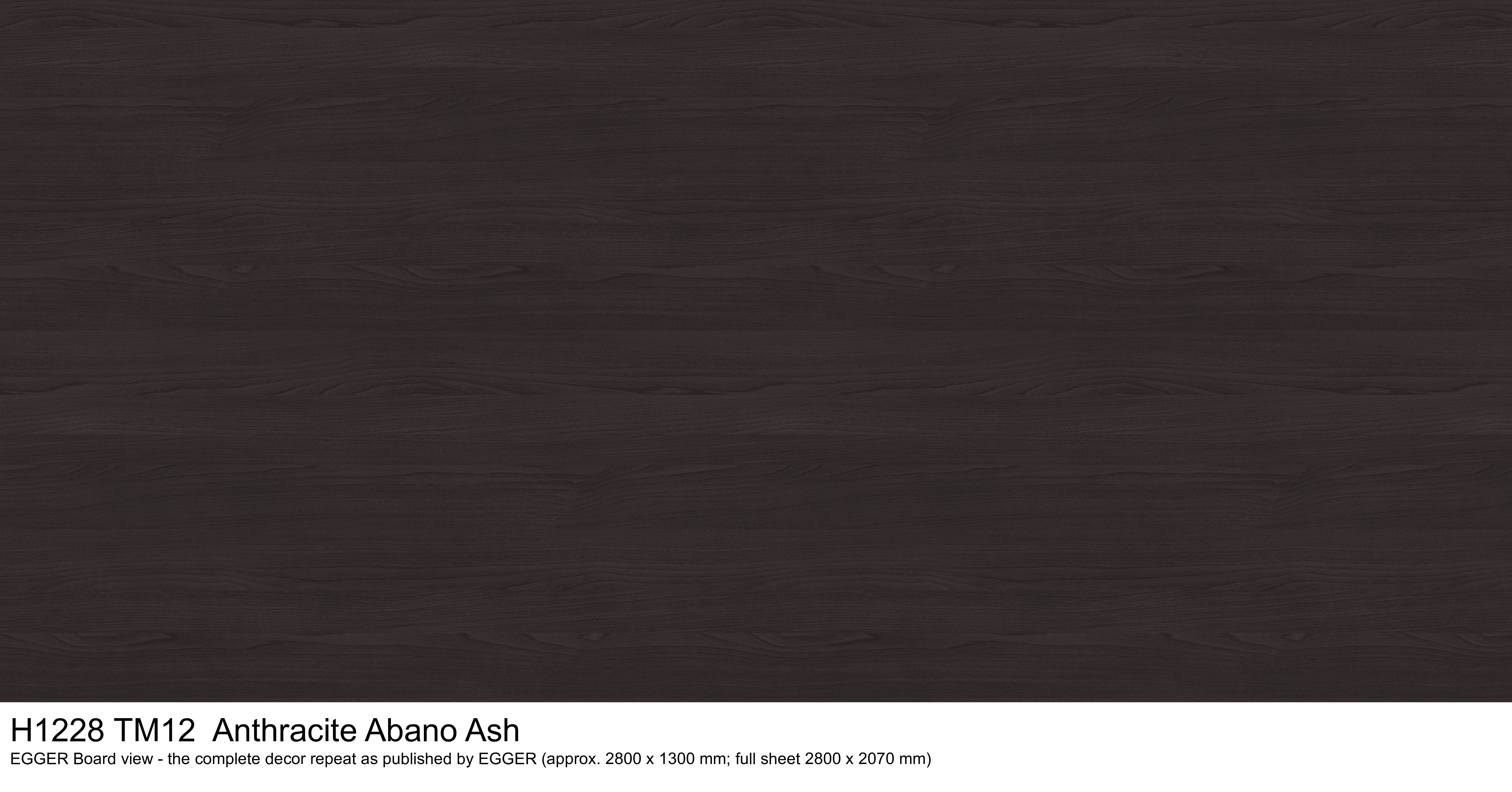 H1228 TM12 Anthracite Abano Ash - EGGER Board view, complete decor repeat