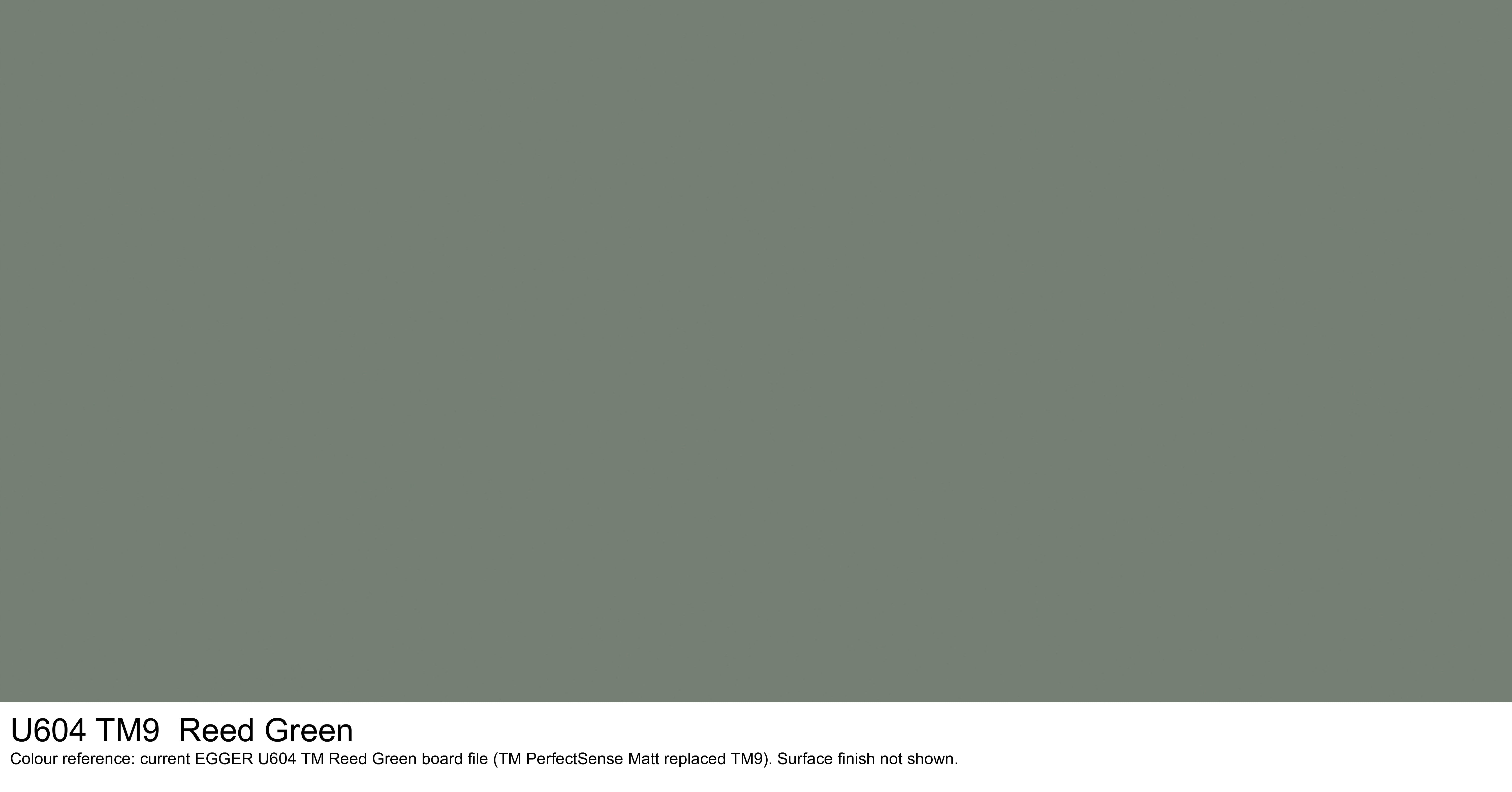 U604 TM9 Reed Green - colour reference from the current EGGER U604 TM board file