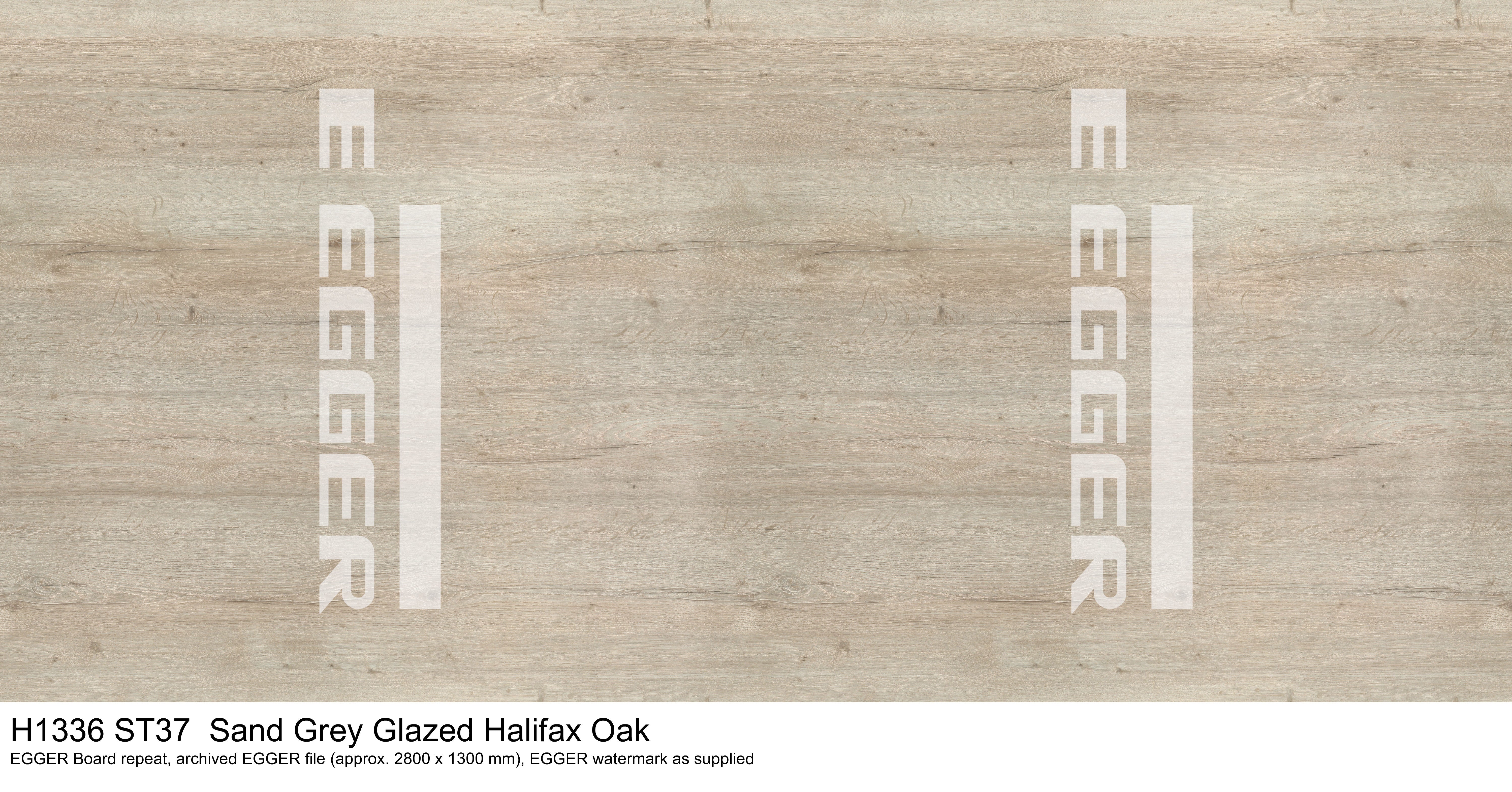 H1336 ST37 Sand Grey Glazed Halifax Oak - EGGER Board view, archived EGGER file