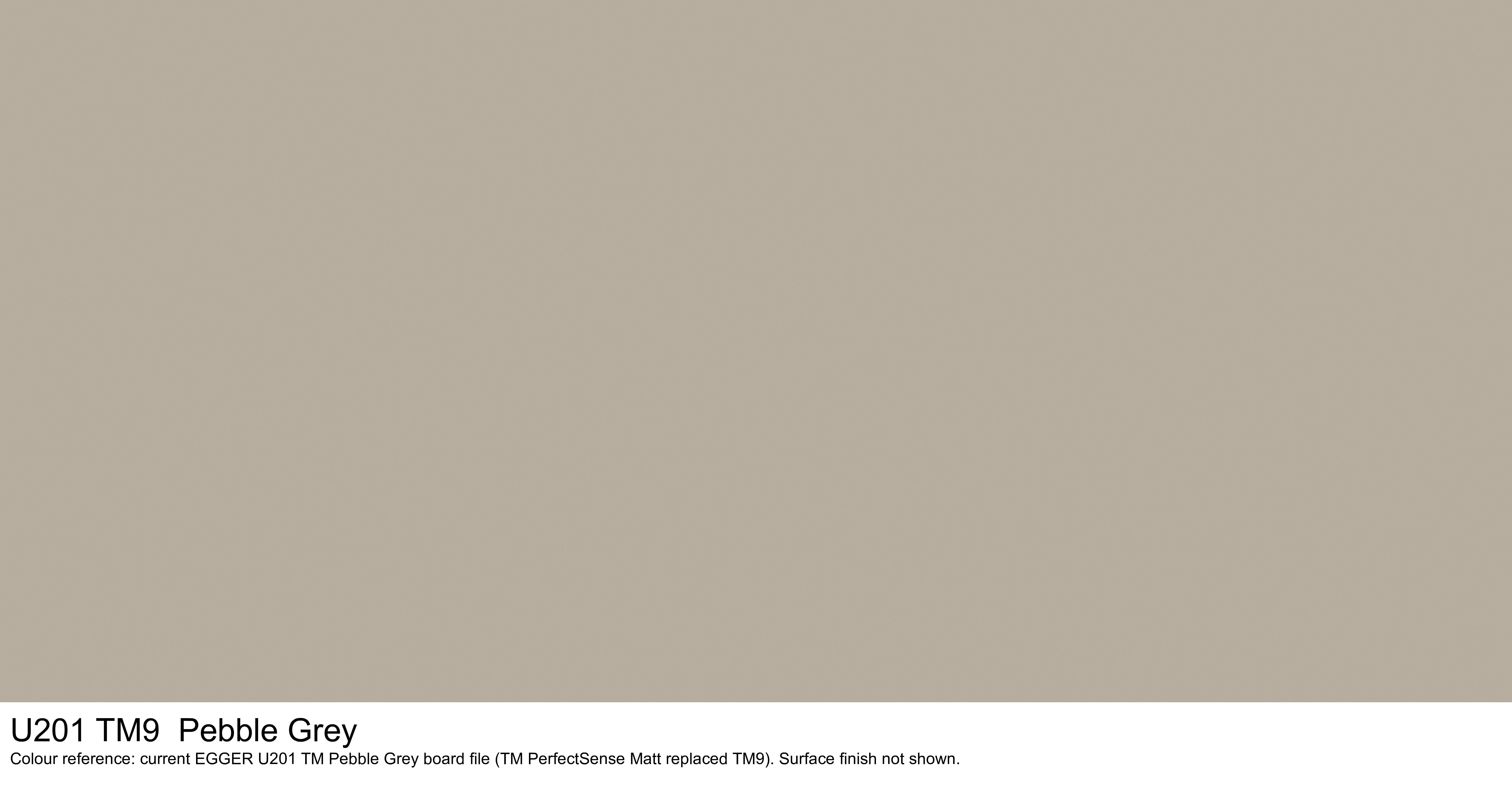 U201 TM9 Pebble Grey - colour reference from the current EGGER U201 TM board file