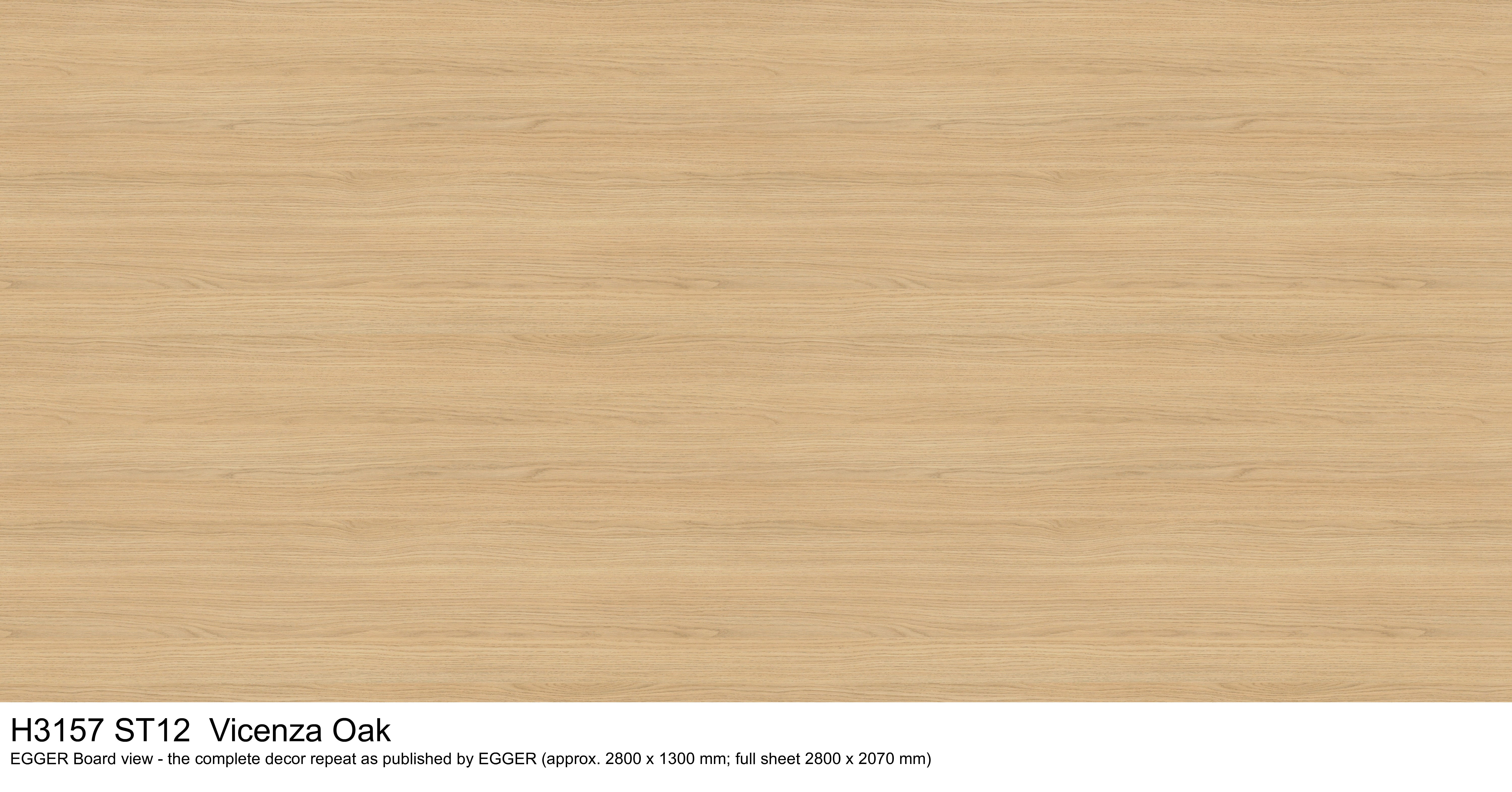 H3157 ST12 Vicenza Oak - EGGER Board view, complete decor repeat