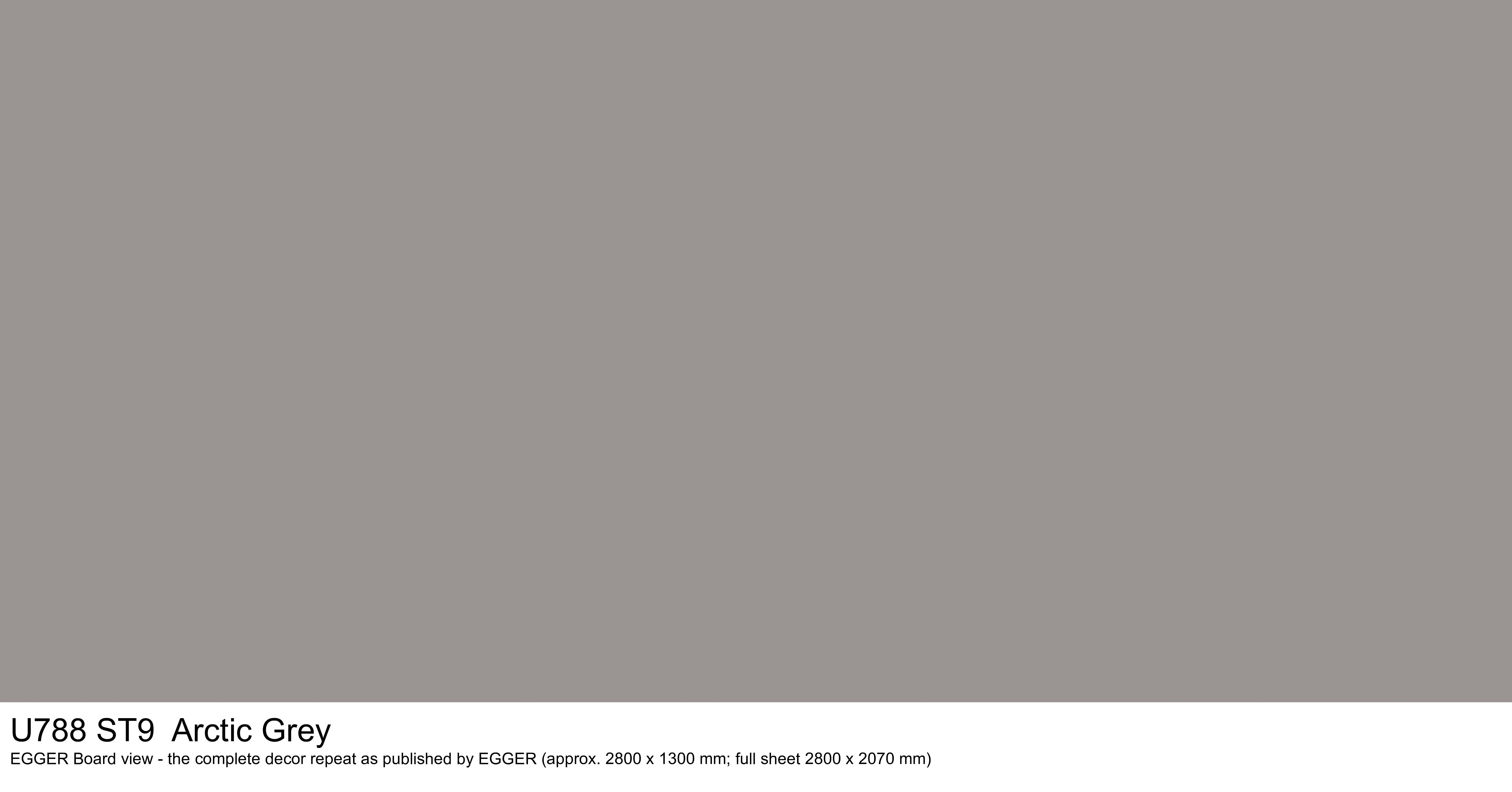 U788 ST9 Arctic Grey - EGGER Board view, complete decor repeat
