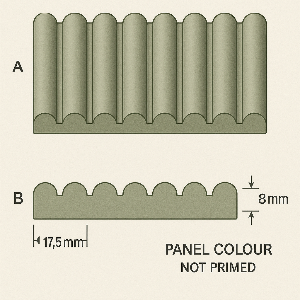 v3 8mm rigid 17.5mm not primed