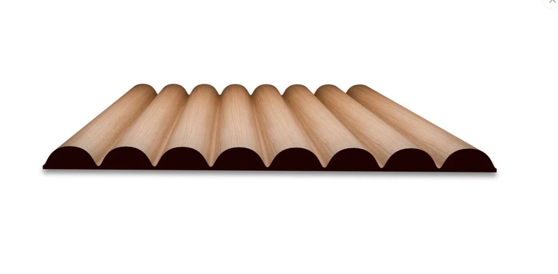 Sforzando Swells - Fluted Ribbed Flexible Solid Wood Panels 5mm Thick