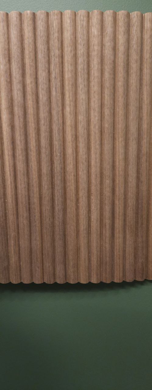 Staccato Squares - 5mm Grooved Walnut Solid Wood Panels