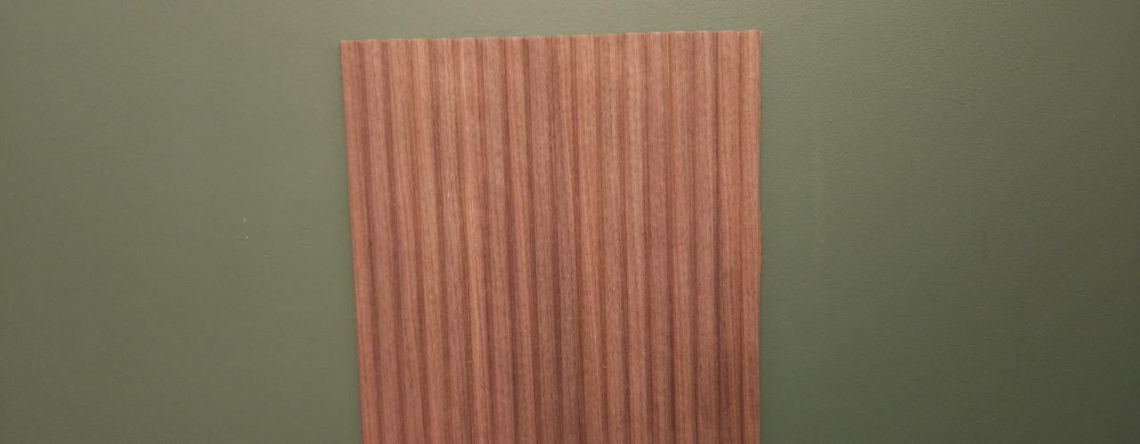 Staccato Squares - 5mm Grooved Walnut Solid Wood Panels