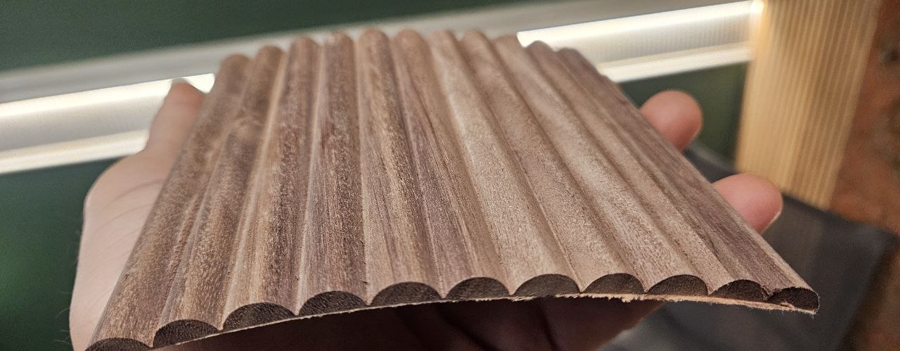 Fluted and Ribbed Solid Wood Panels Samples