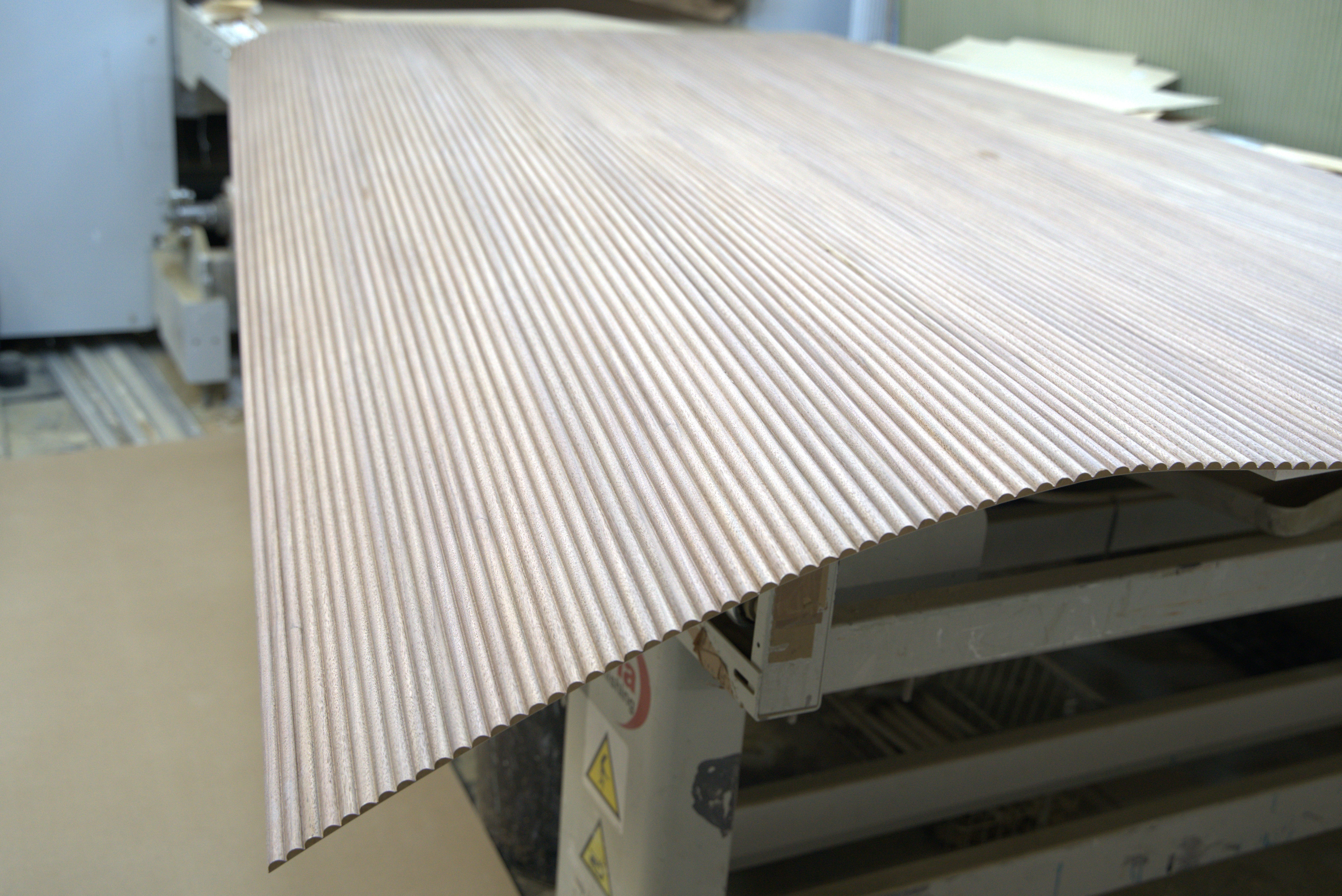 Sforzando Swells - 14mm Ribbed Real Wood Walnut Veneered Panels 5mm + Base panel