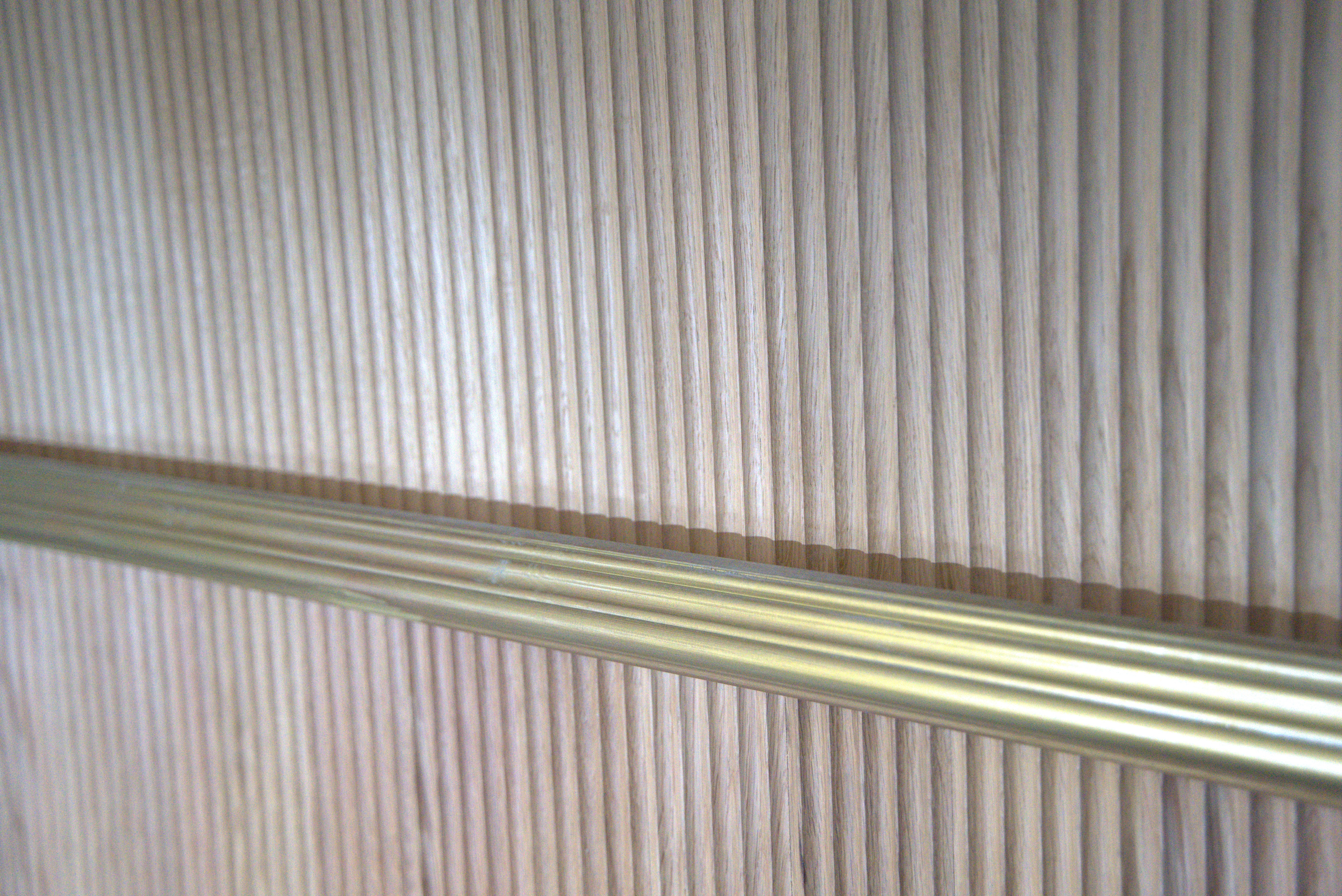 Fluted Timber Base Legato Loops - 15mm Fluted Solid Wood Oak Panels 5mm + Base panel ...