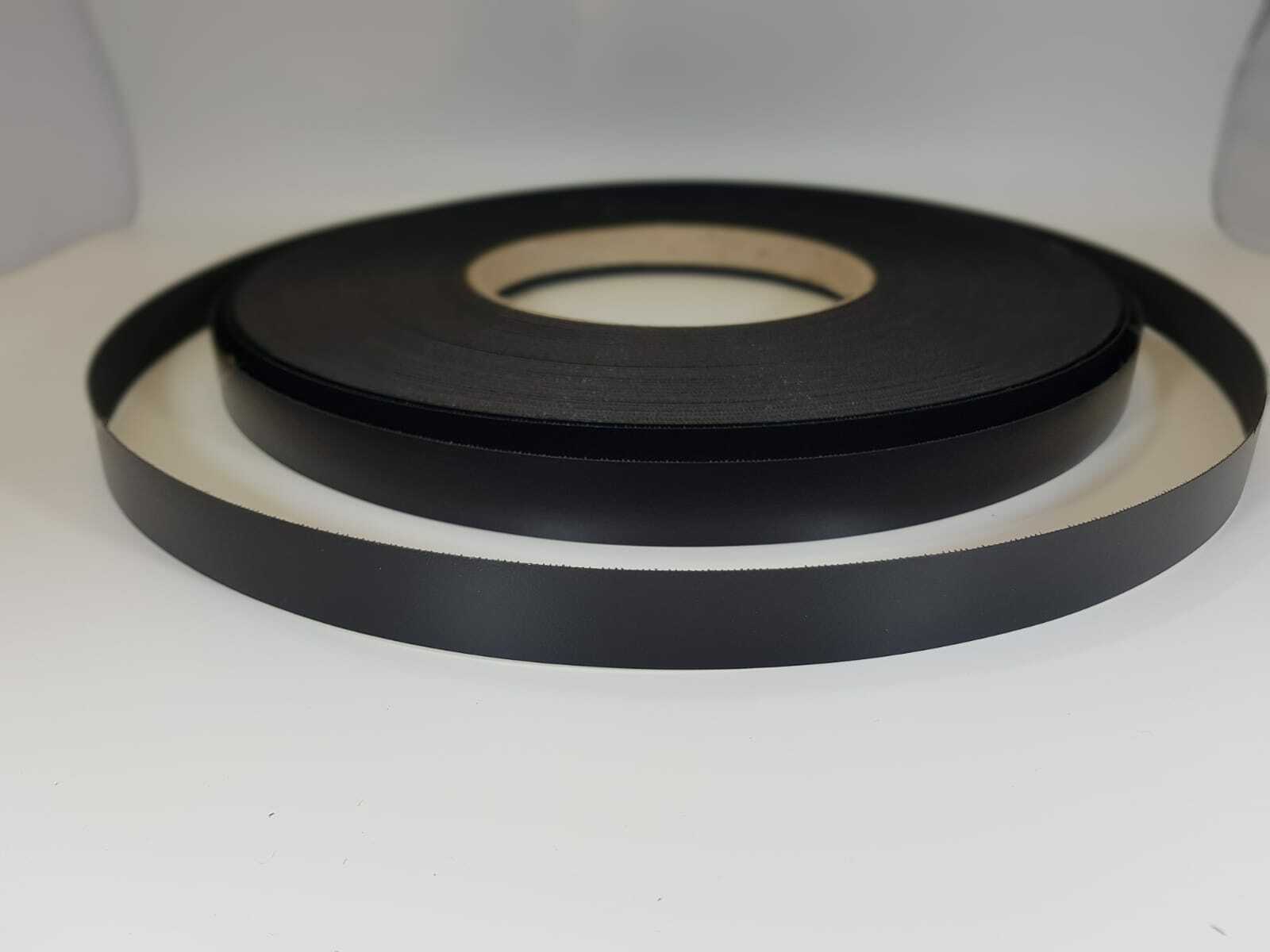 Edgebanding Edging Tape Iron-on Pre-Glued Melamine BLACK TEXTURED