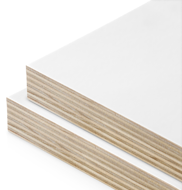 8'x4' White Melamine Birch Plywood 1220mm x 2440mm